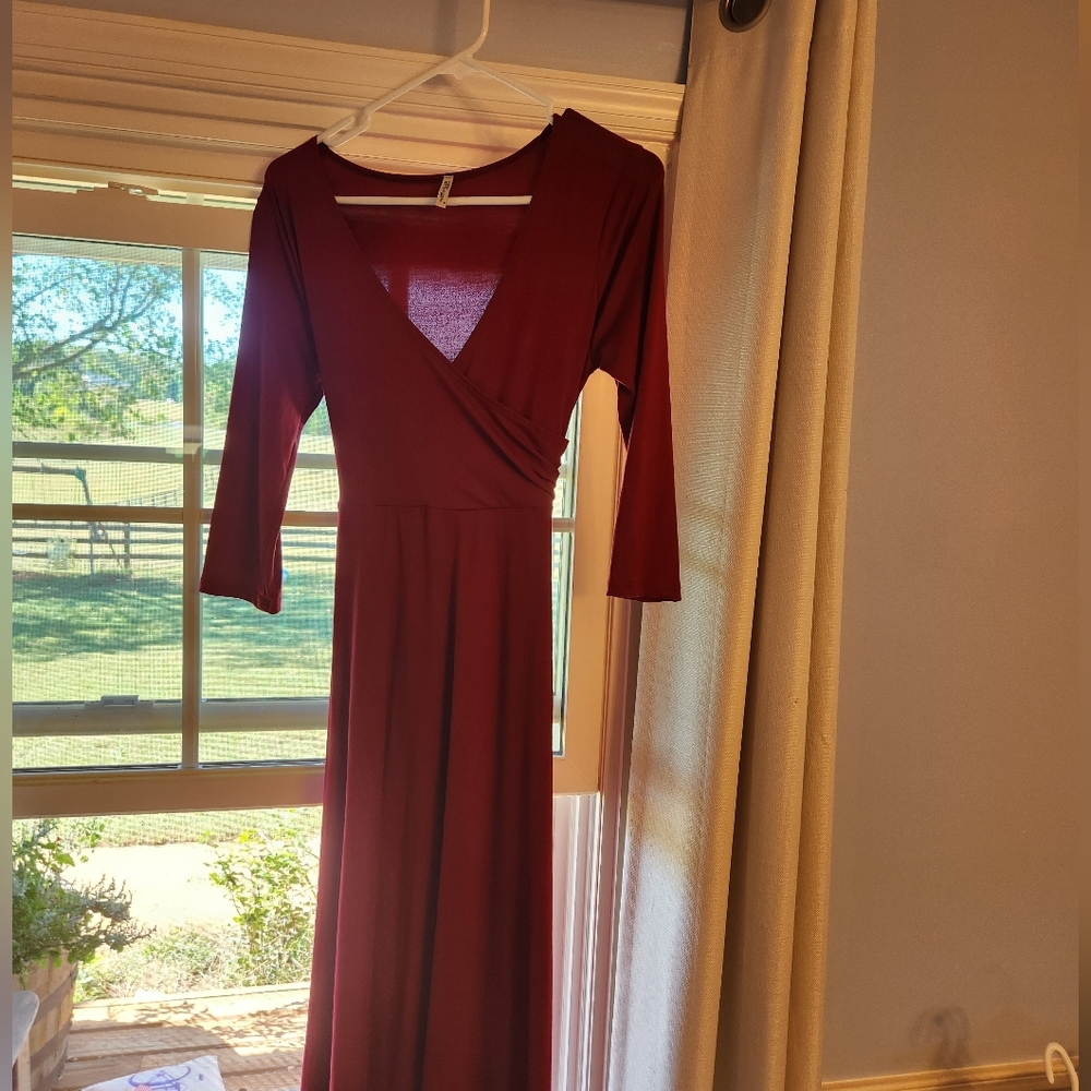 Mother Bee Maternity Red Dress